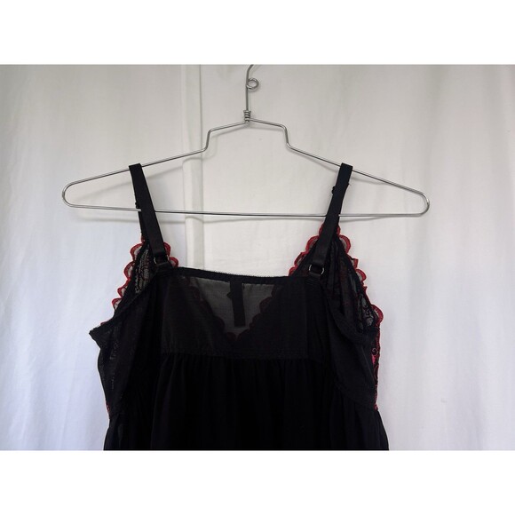 Torrid Babydoll Top Chemise Triangle Embroidered Hearts Pink Size 2X Romantic - Picture 6 of 8